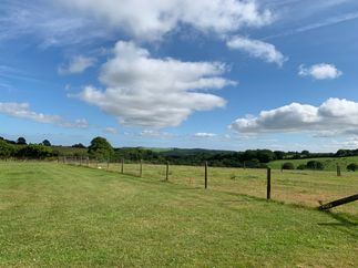 countryside view from campsite