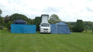 blue tent