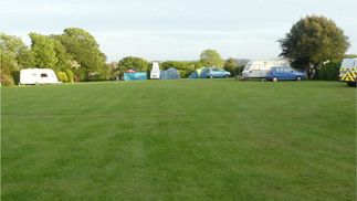 campsite with caravans